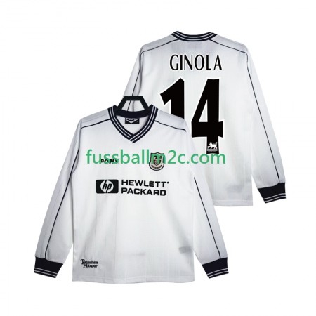 Fußballtrikots Tottenham Hotspur GINOLA 14 1999 Retro Heim Trikotsatz 1997 Langarm